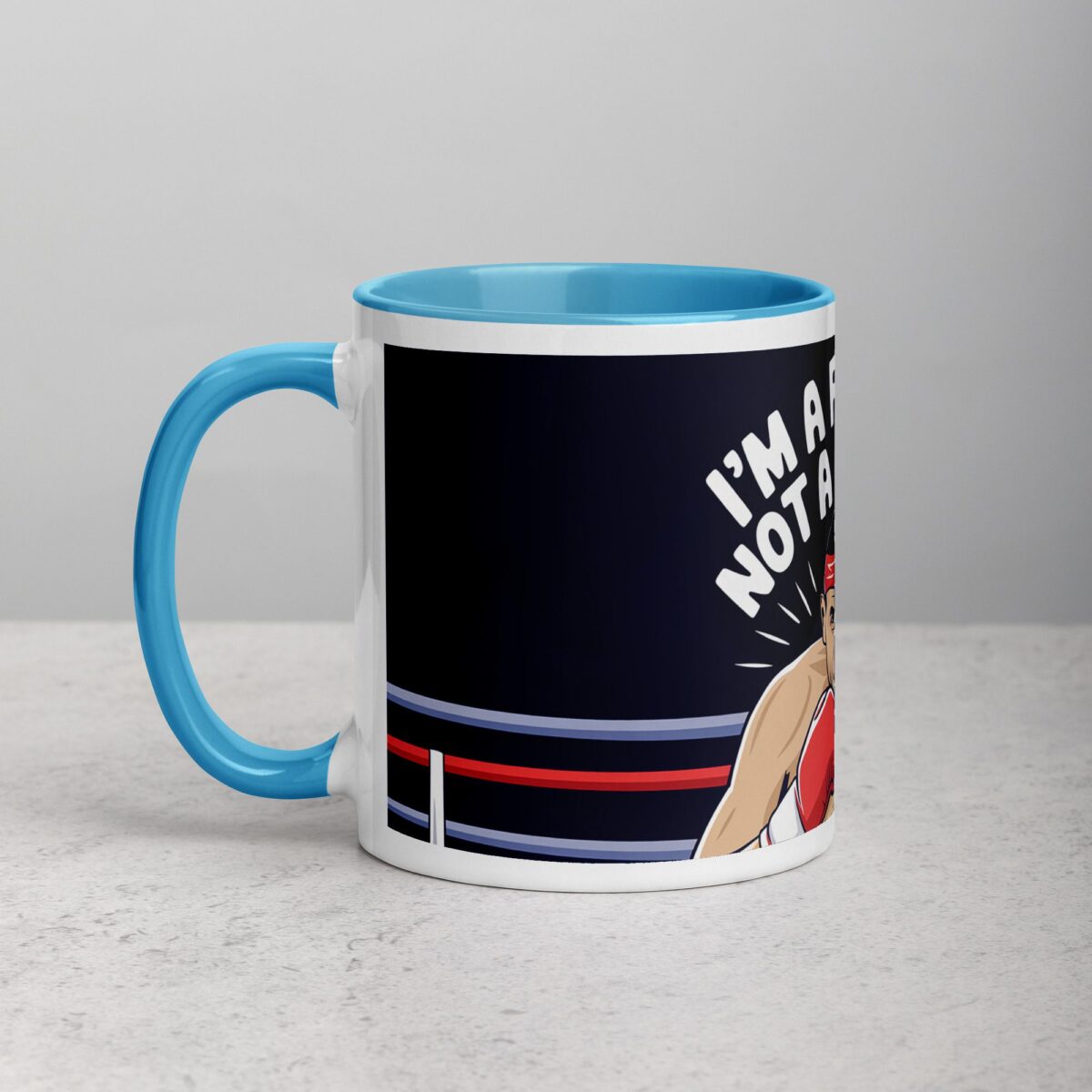 I’m a Fighter, Not a Hugger Boxing Mug - Image 14