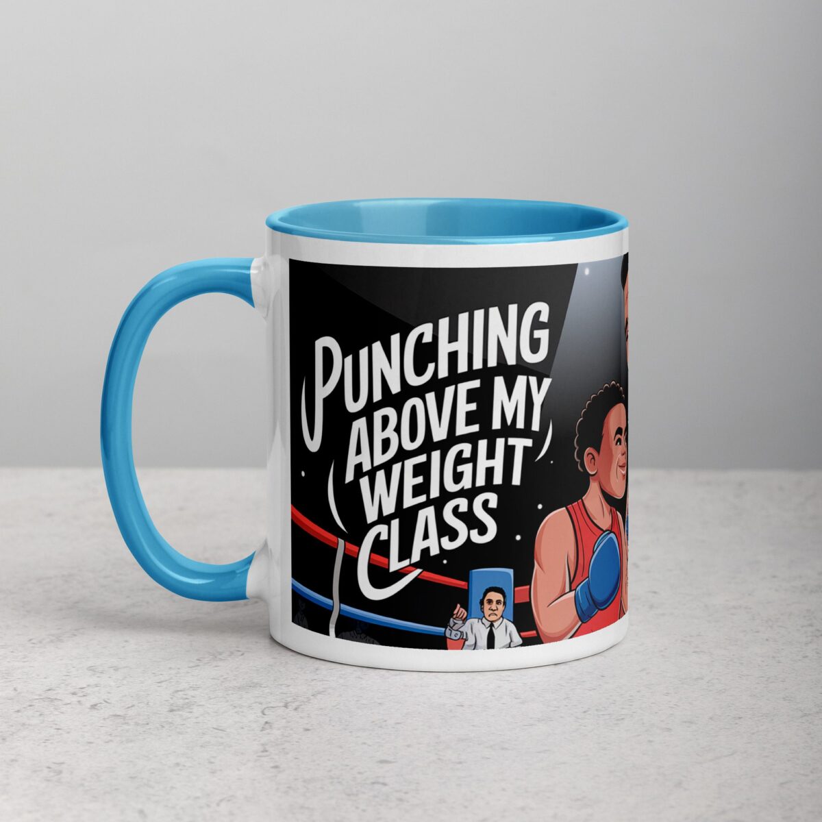 Punching Above My Weight Class Boxing Mug - Image 14