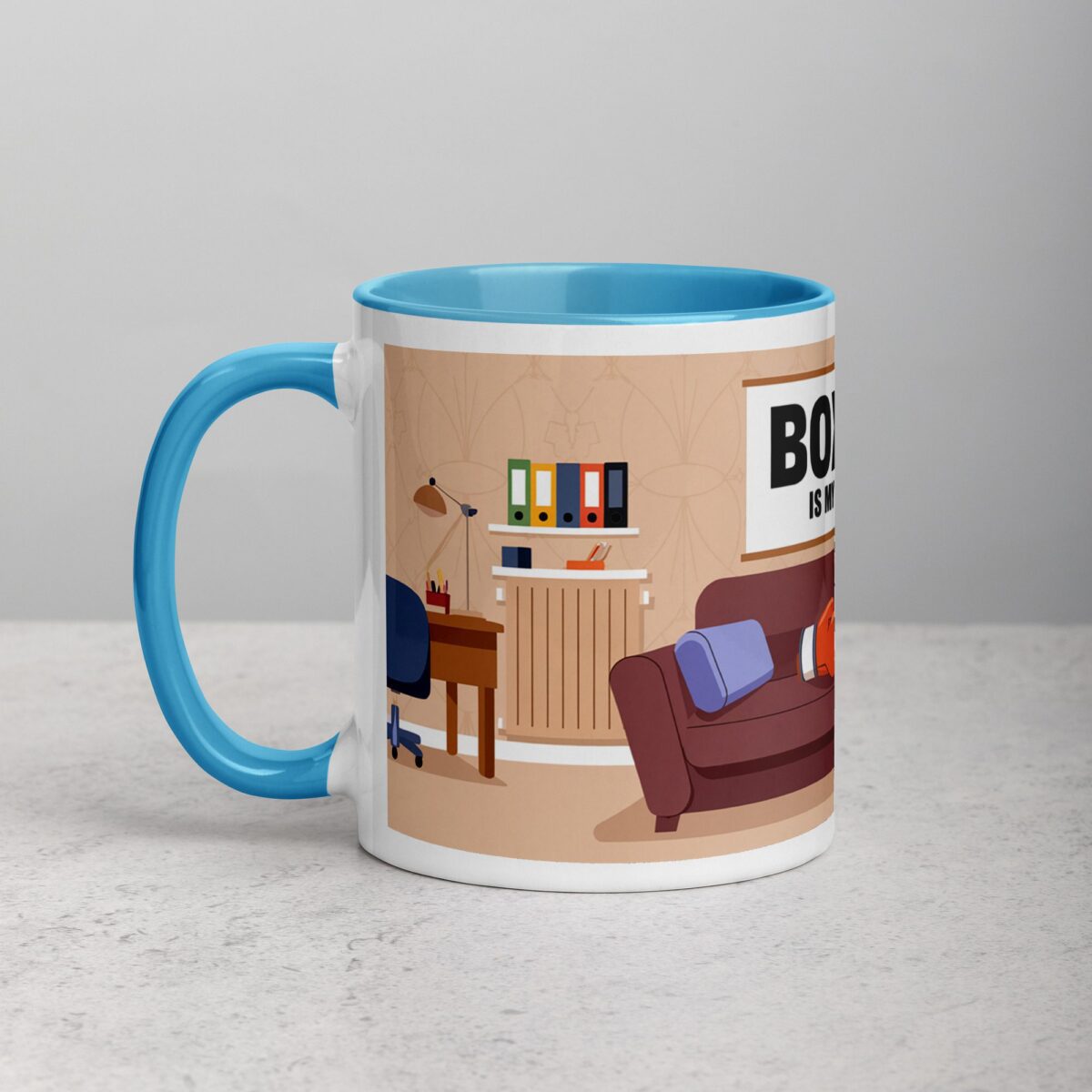 Boxing is My Therapy Coffee Mug & Tea Cup - Image 14