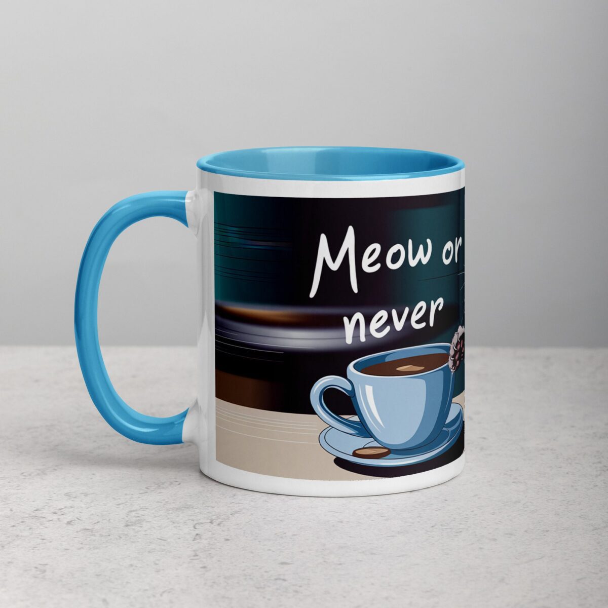 Meow or Never Coffee Mug & Tea Cup - Image 14