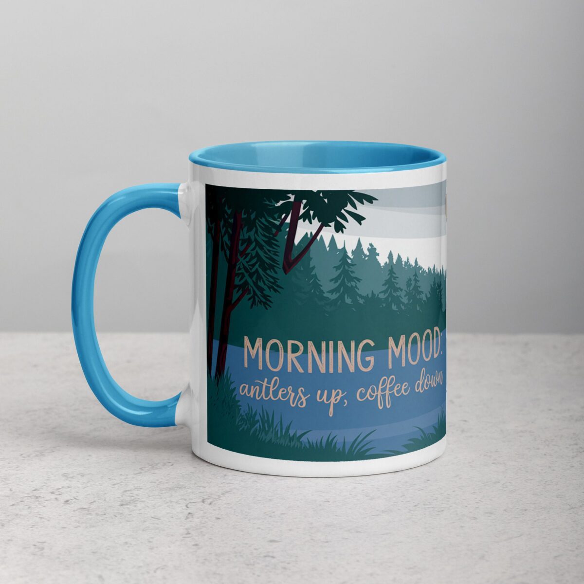 Morning Mood: Antlers Up, Coffee Down Mug - Image 14