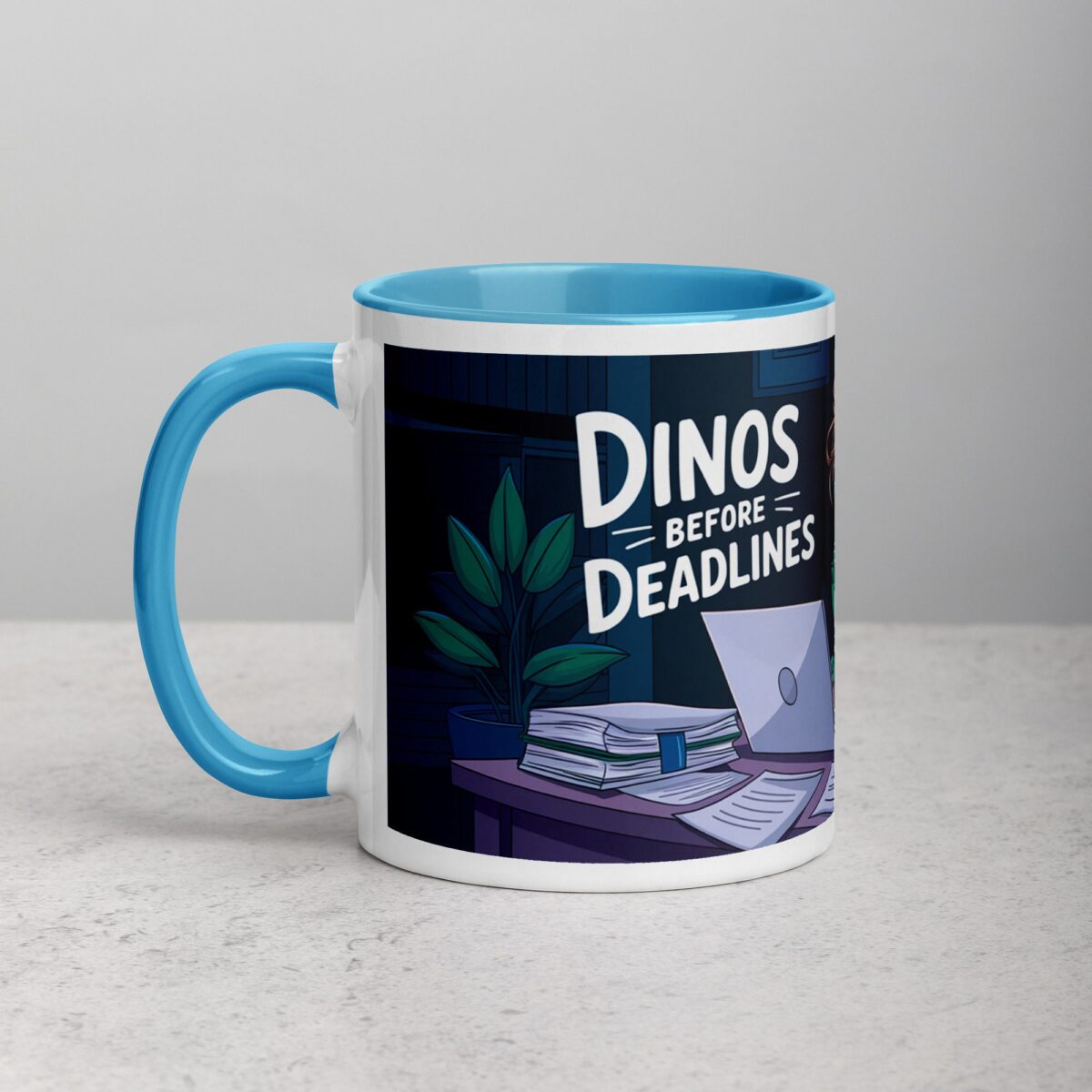 Dinos Before Deadlines Coffee Mug - Image 14