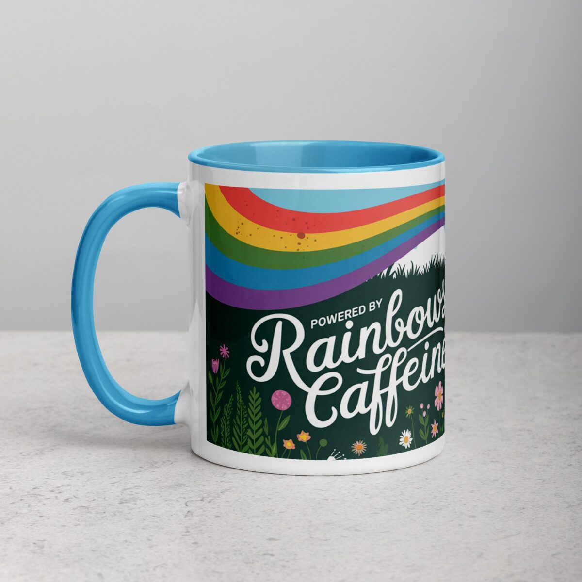 Powered by Rainbows and Caffeine Unicorn Mug - Image 14