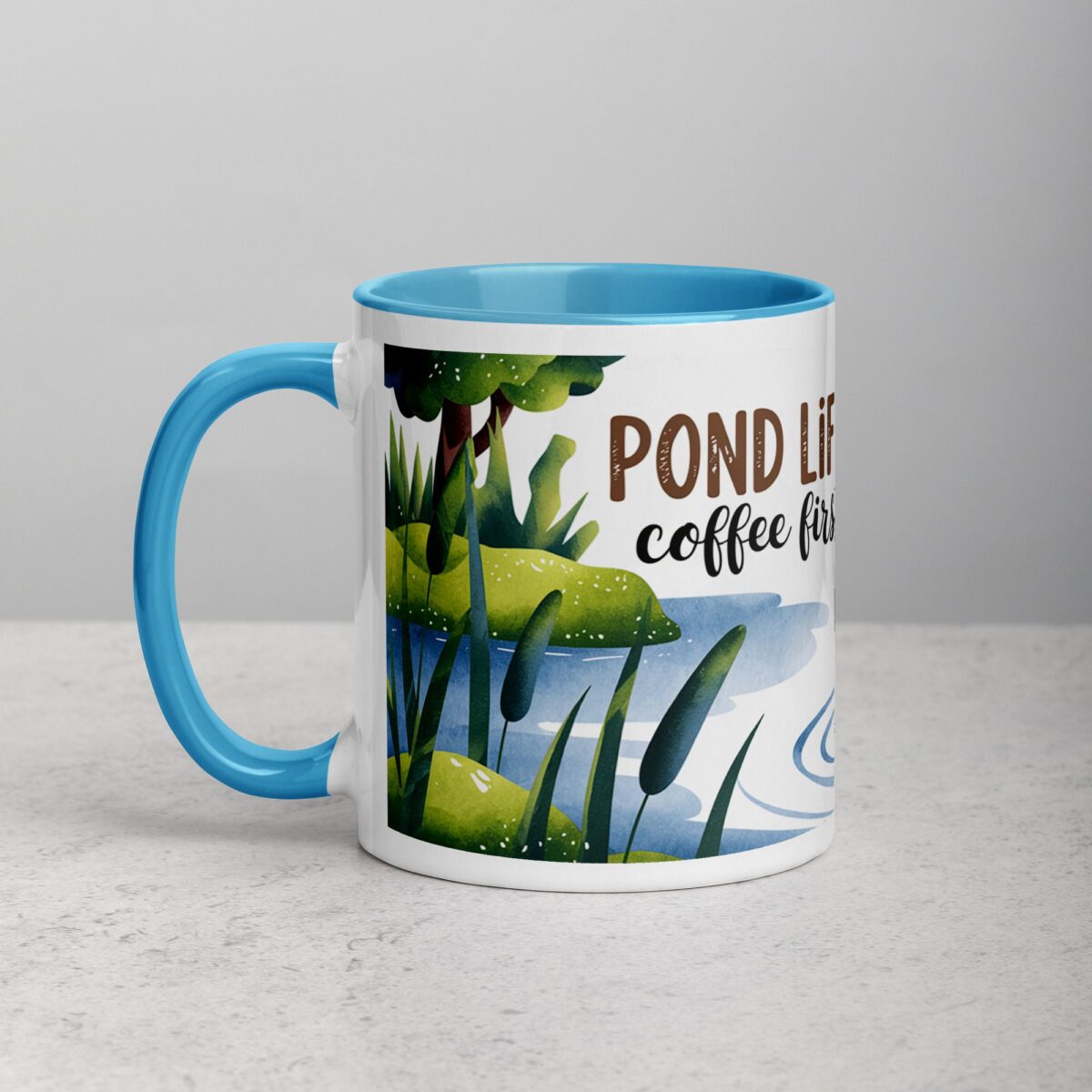 Pond Life, Coffee First Mug - Image 14