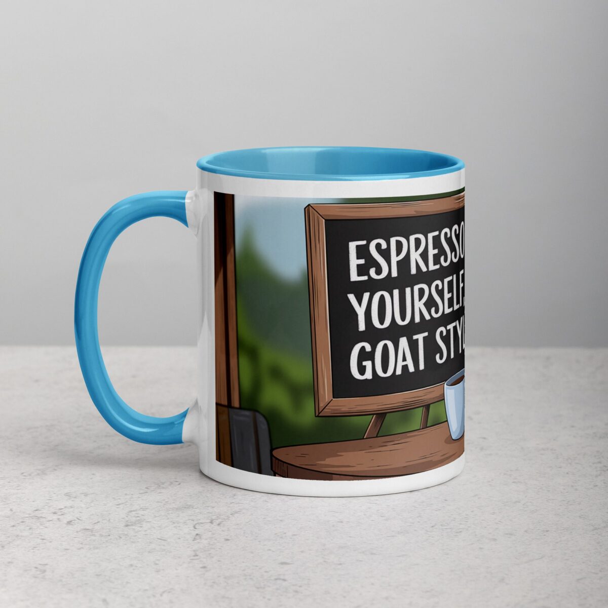 Espresso Yourself, Goat Style Coffee Mug - Image 14