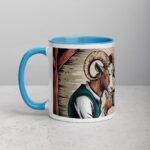 Horned and Caffeinated Goat Coffee Mug - Image 14