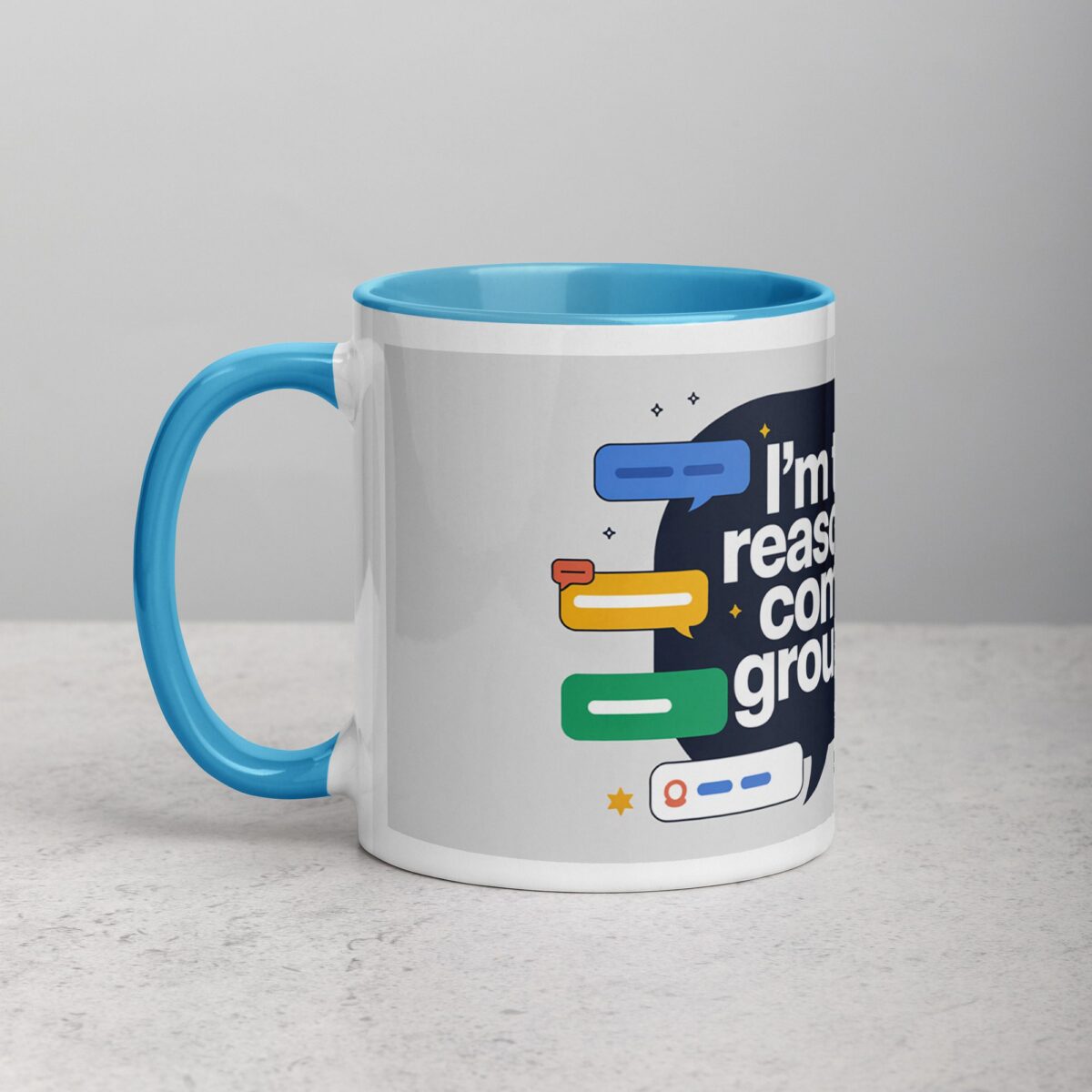 I’m the Reason for the Company Group Chat Boss Mug - Image 14