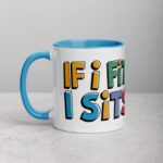 If I Fits, I Sits Cat Coffee Mug & Tea Cup - Image 14