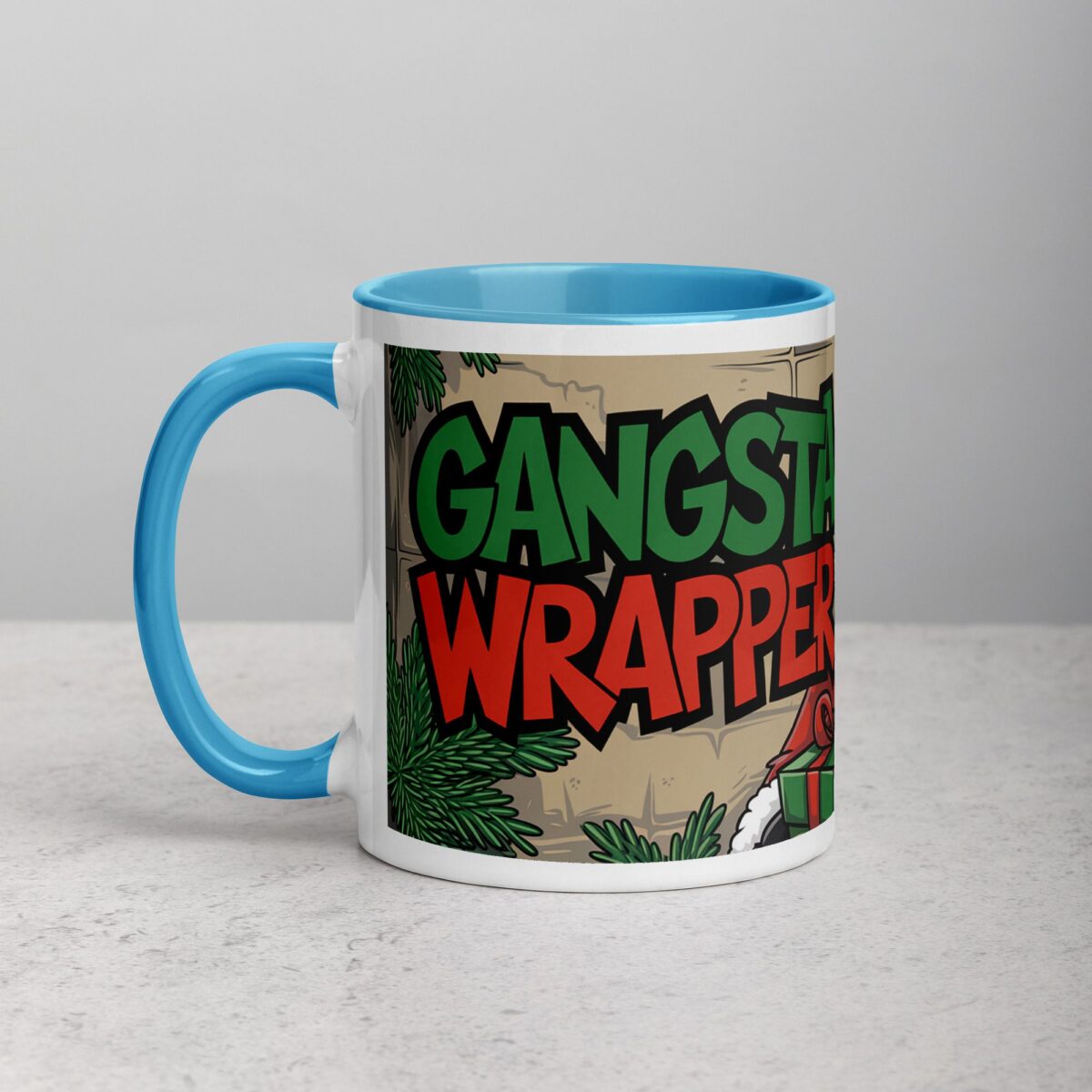 Gangsta Wrapper Christmas Santa Mug - Image 14