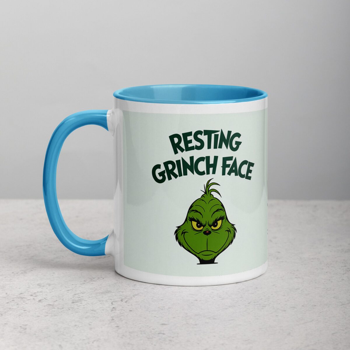Resting Grinch Face Christmas Coffee Mug - Image 14