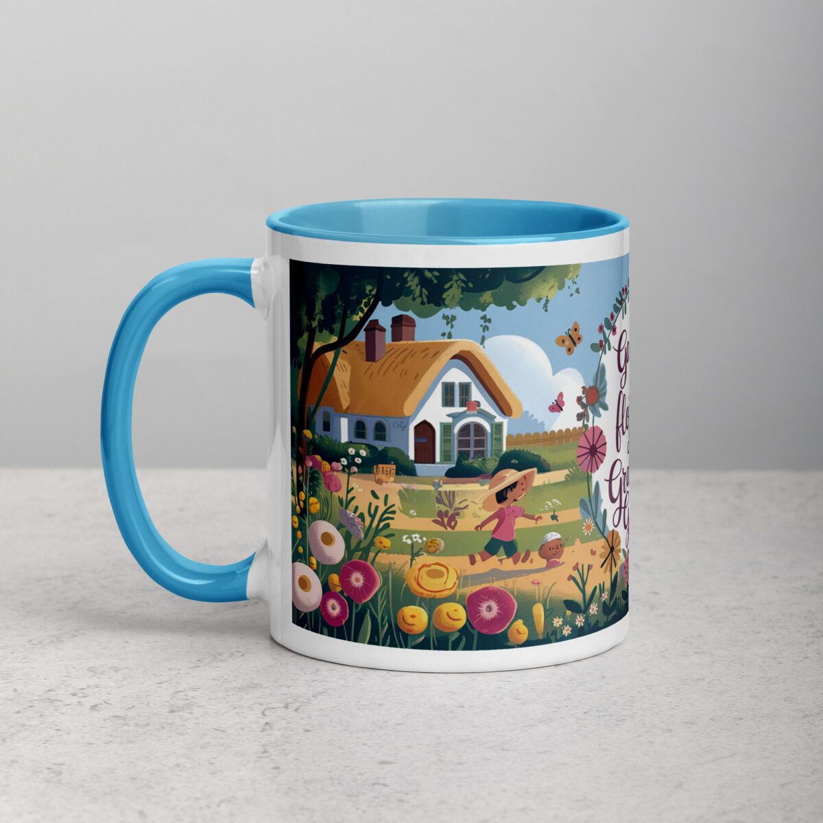 My Garden Is Full of Flowers and Grandkid Giggles Mug - Image 14