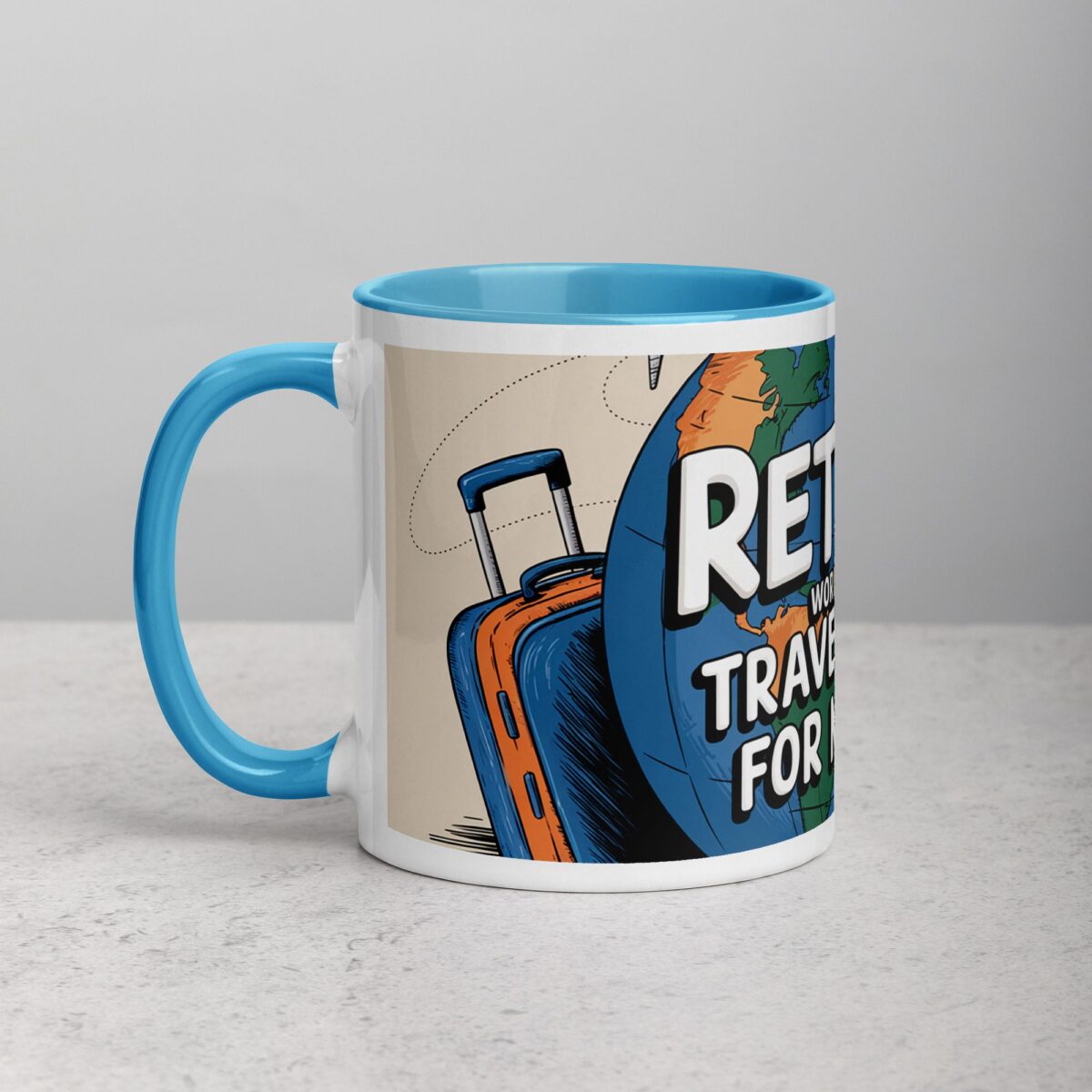 Retired: World’s Best Travel Agent for Myself Mug - Image 14