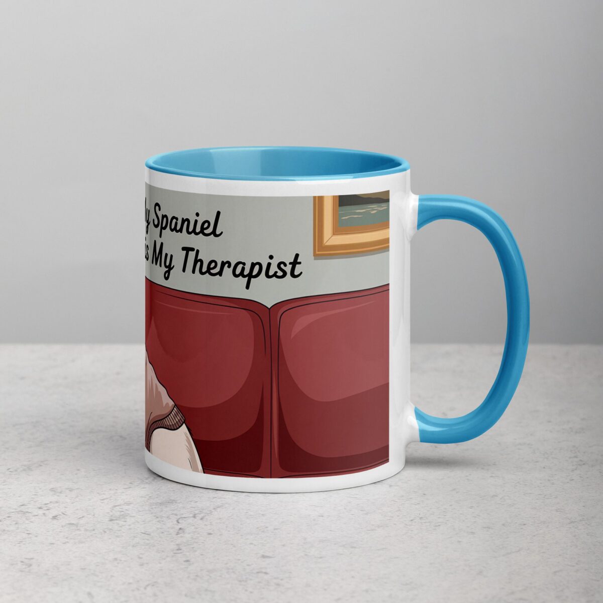 My Spaniel Is My Therapist Coffee Mug - Image 15
