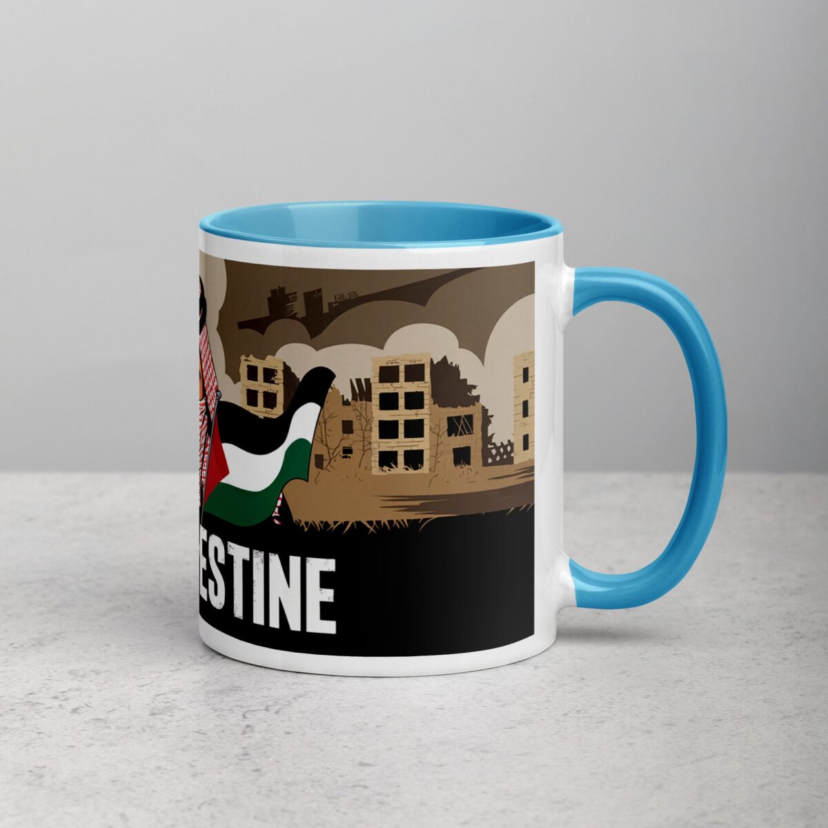 Free Palestine Freedom Fighter Mug - Image 15