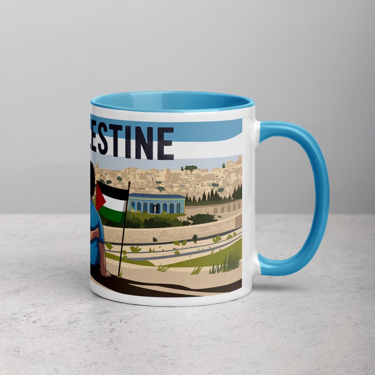 Free Palestine Siblings Hug Mug - Image 15