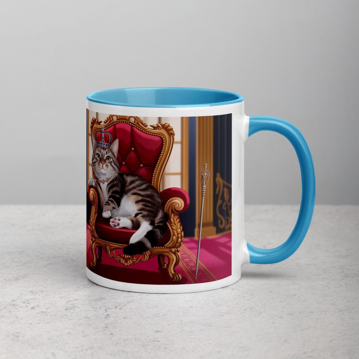 I Work Hard So My Cat Can Live Like Royalty Mug - Image 15