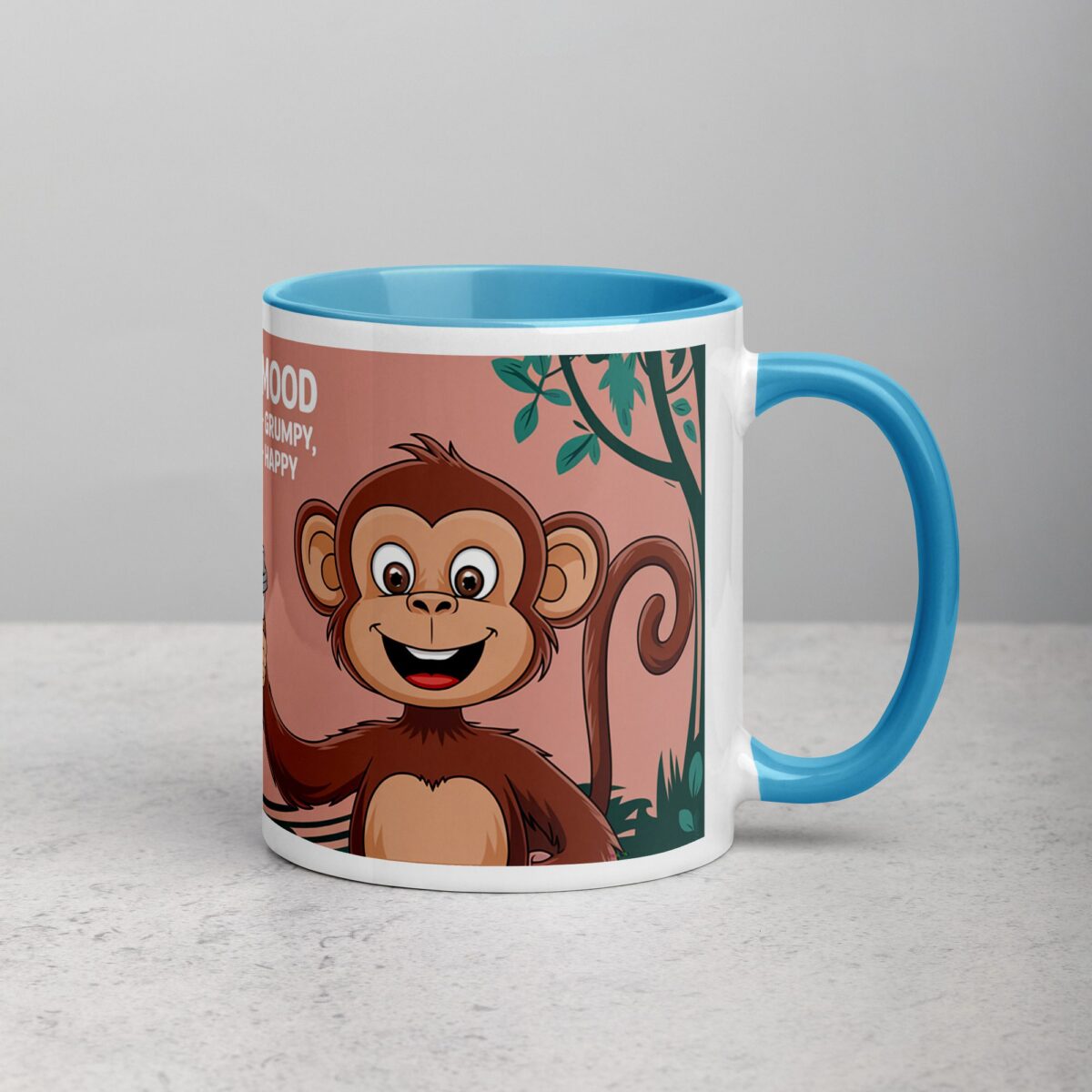 Monkey Mood: Decaffeinated = Grumpy, Caffeinated = Happy Mug - Image 15
