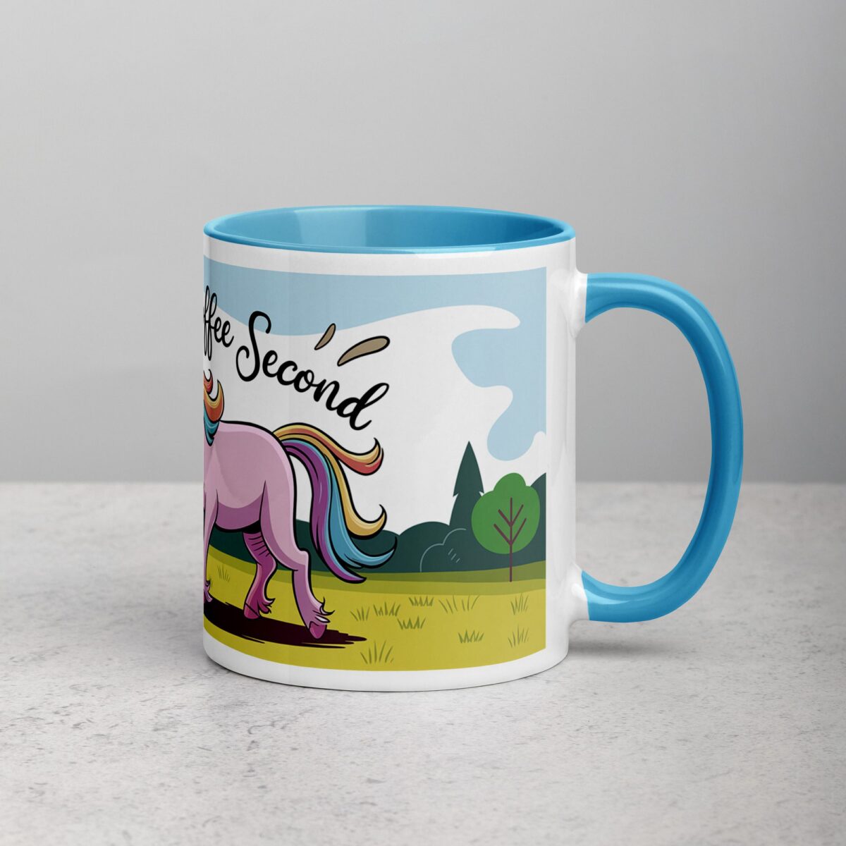 Horn First, Coffee Second Unicorn Mug - Image 15