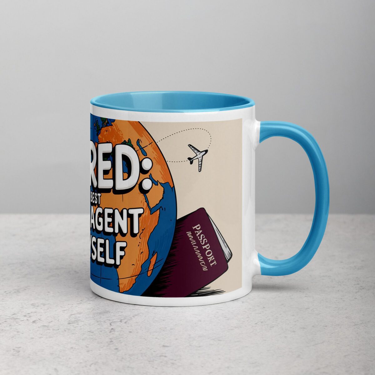 Retired: World’s Best Travel Agent for Myself Mug - Image 15