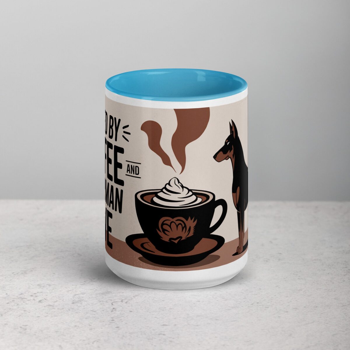 Fueled by Coffee and Doberman Love Mug - Image 16
