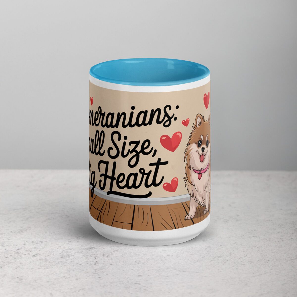 Pomeranians: Small Size, Big Heart Coffee Mug - Image 16