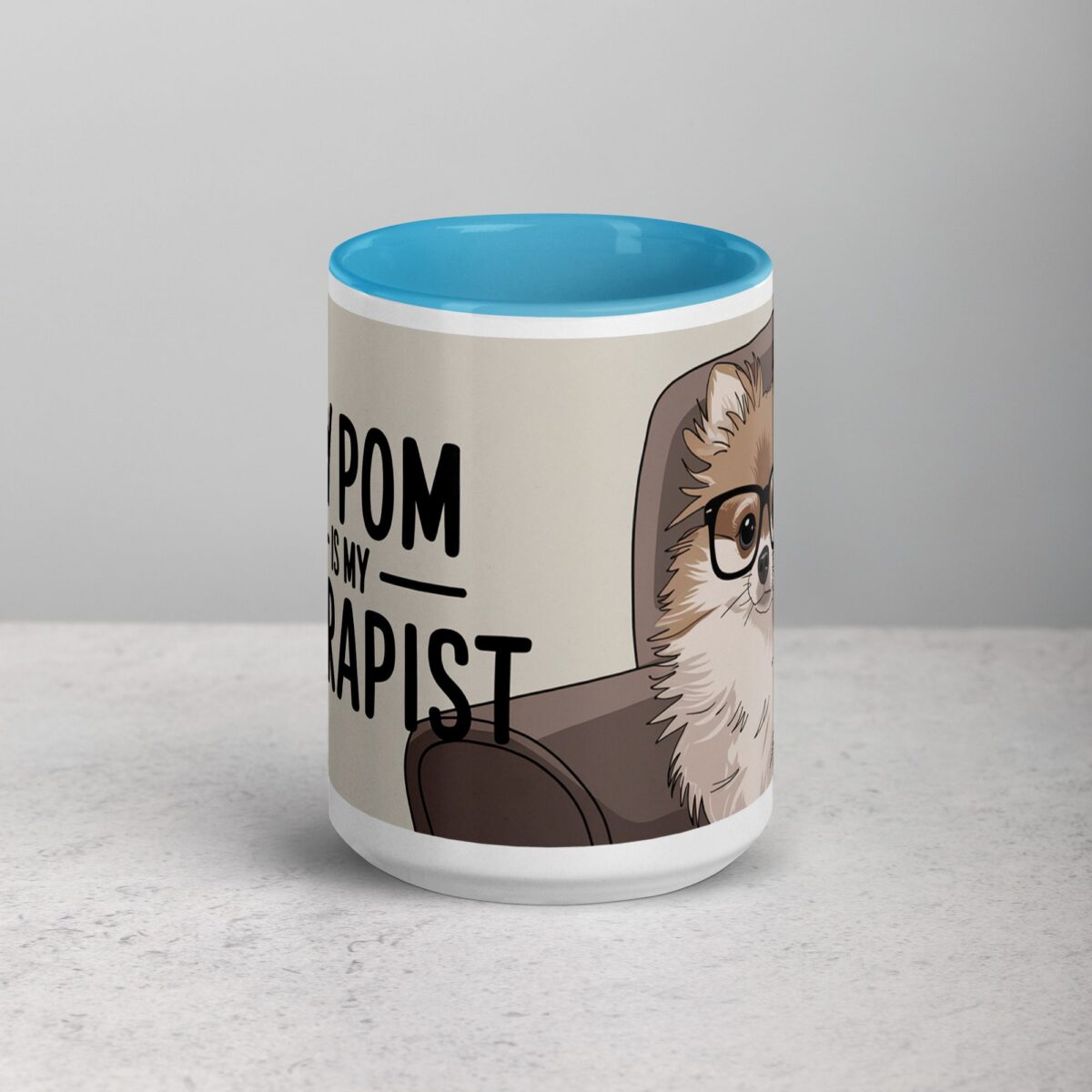 My Pom Is My Therapist Coffee Mug - Image 16