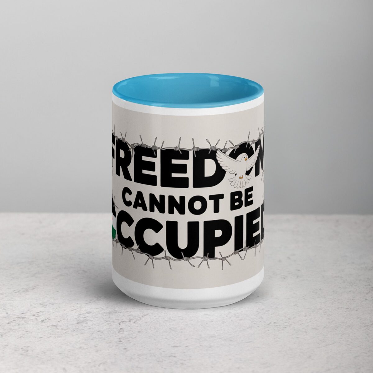 Freedom Cannot Be Occupied Palestine Mug - Image 16