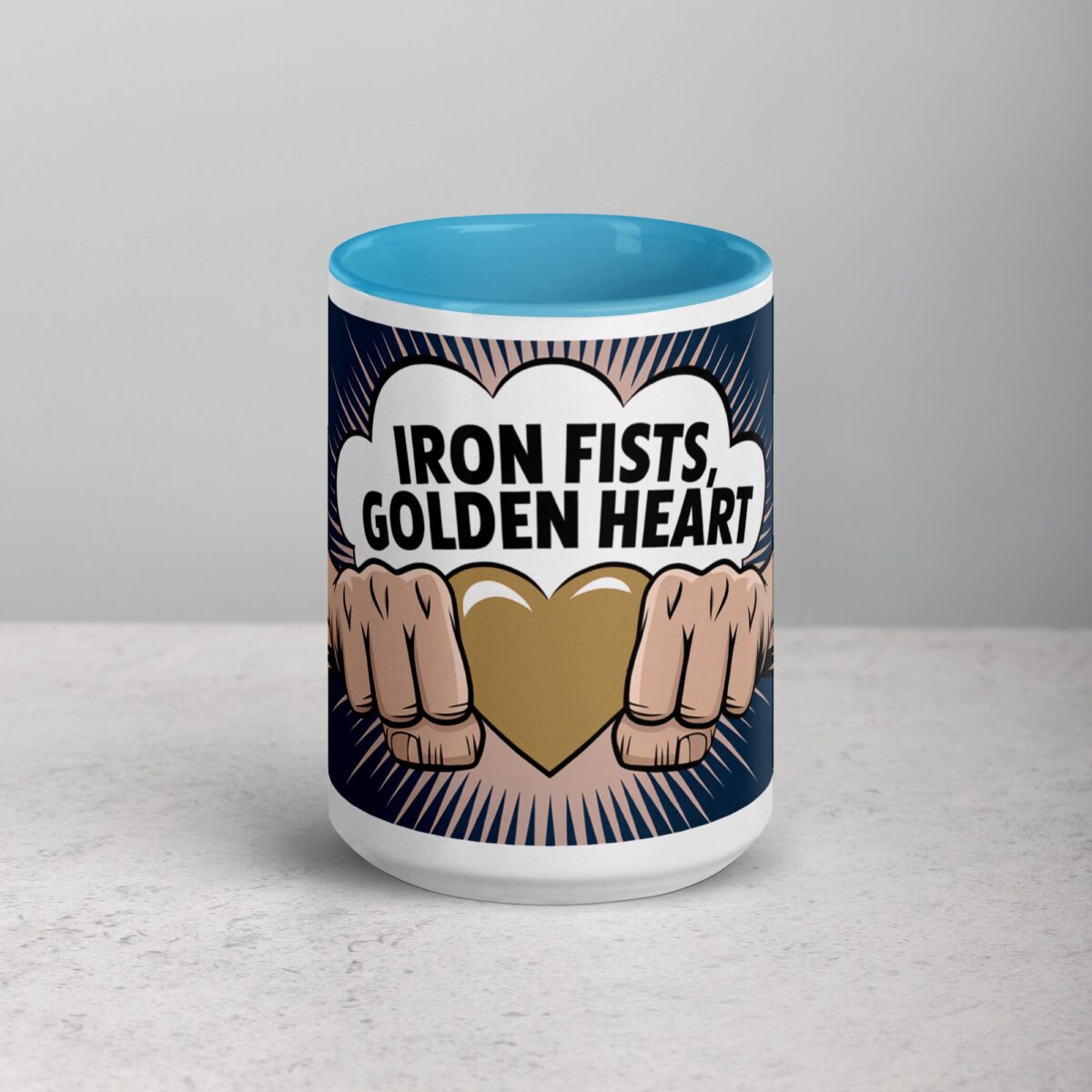 Iron Fists, Golden Heart Boxing Mug - Image 16