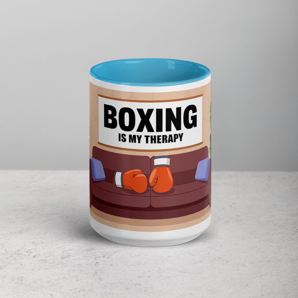 Boxing is My Therapy Coffee Mug & Tea Cup - Image 16