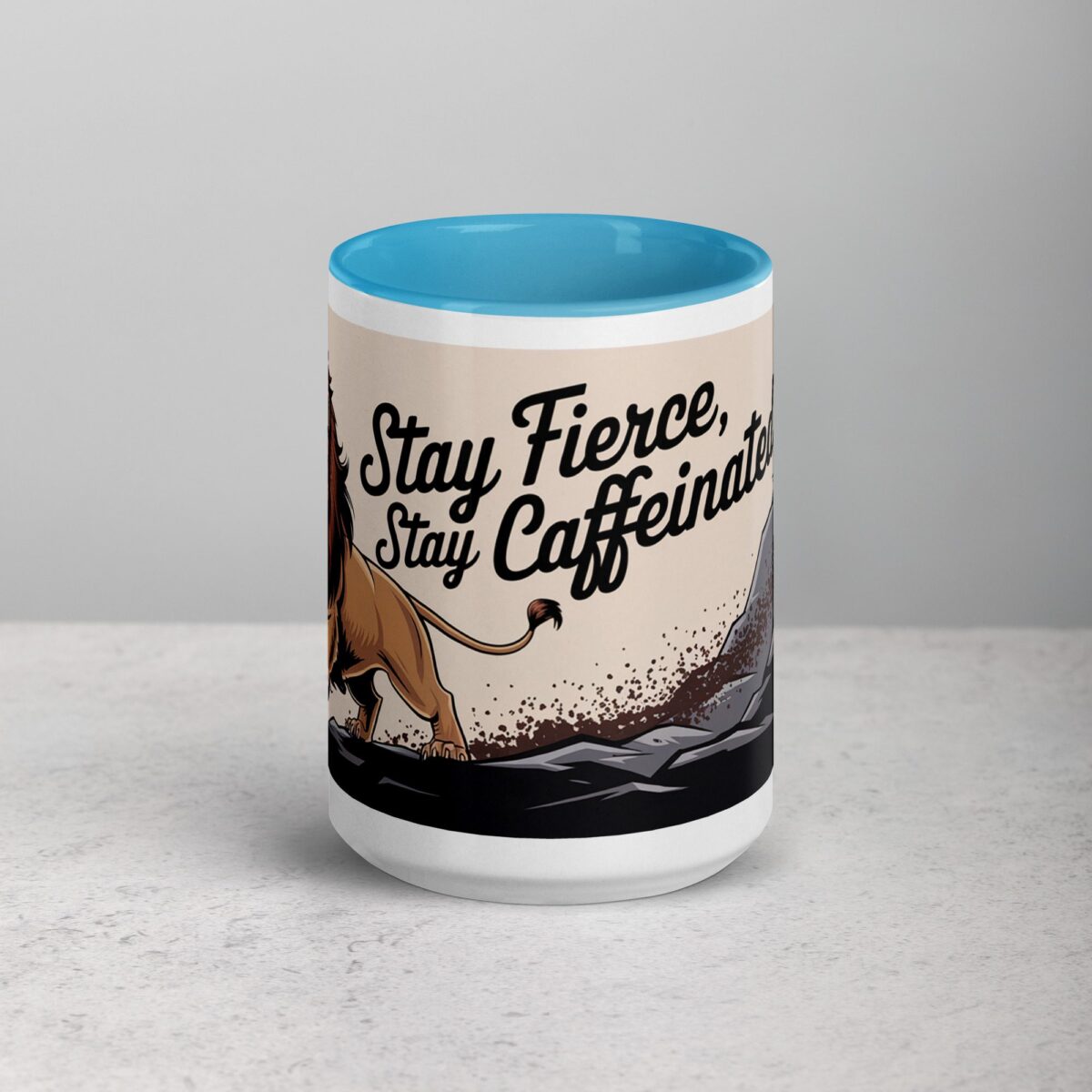 Stay Fierce, Stay Caffeinated Lion Coffee Mug - Image 16