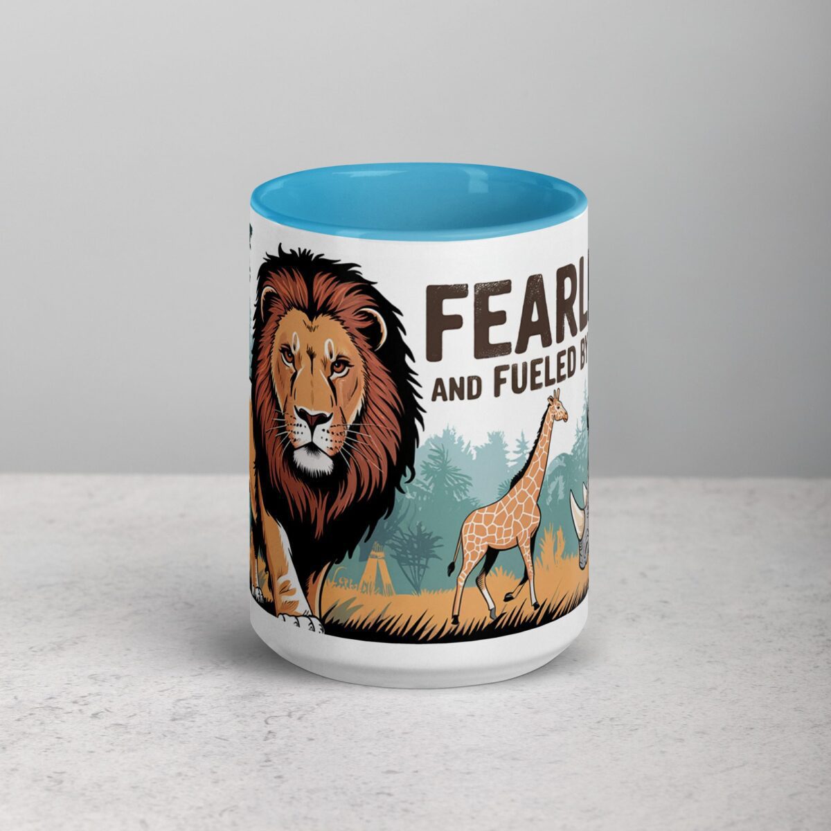 Fearless and Fueled by Coffee Lion Mug - Image 16