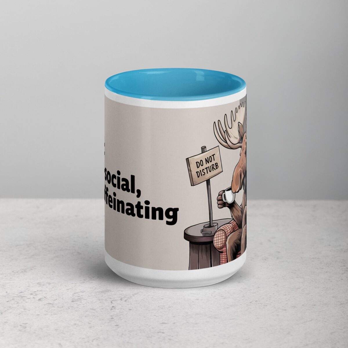I’m Not Antler-Social, Just Caffeinating Moose Mug - Image 16