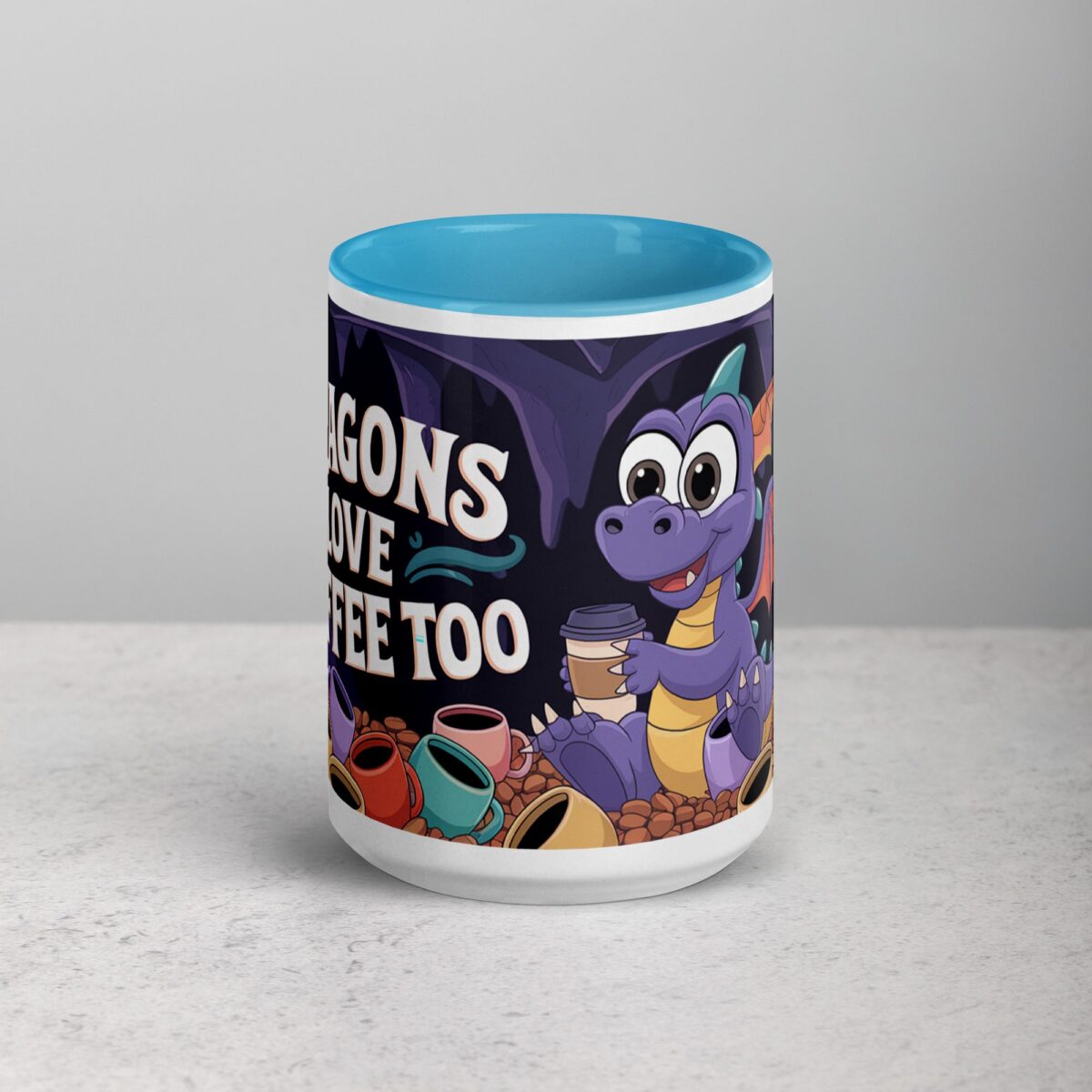 Dragons Love Coffee Too Mug - Image 16