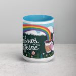 Powered by Rainbows and Caffeine Unicorn Mug - Image 16