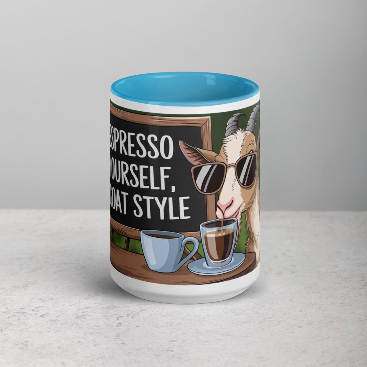 Espresso Yourself, Goat Style Coffee Mug - Image 16
