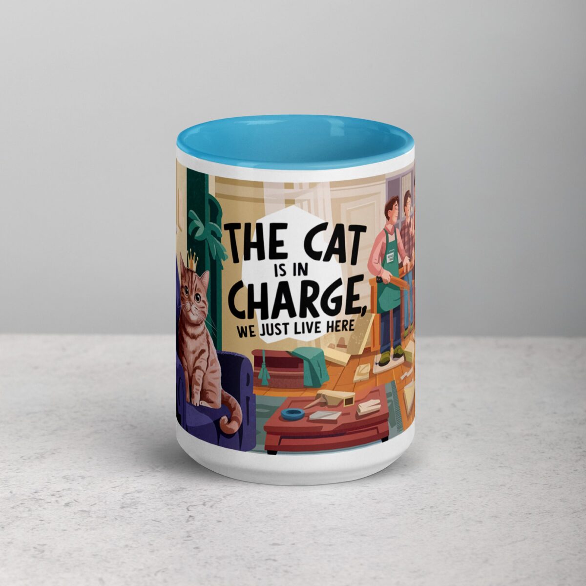 The Cat Is in Charge, We Just Live Here Mug - Image 16