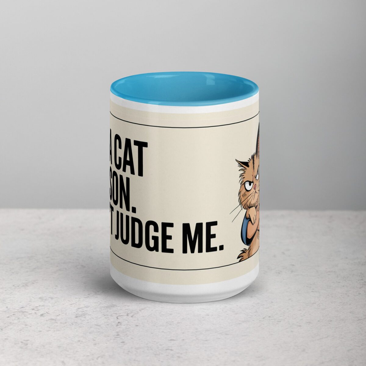 I’m a Cat Person. Don’t Judge Me Mug - Image 16