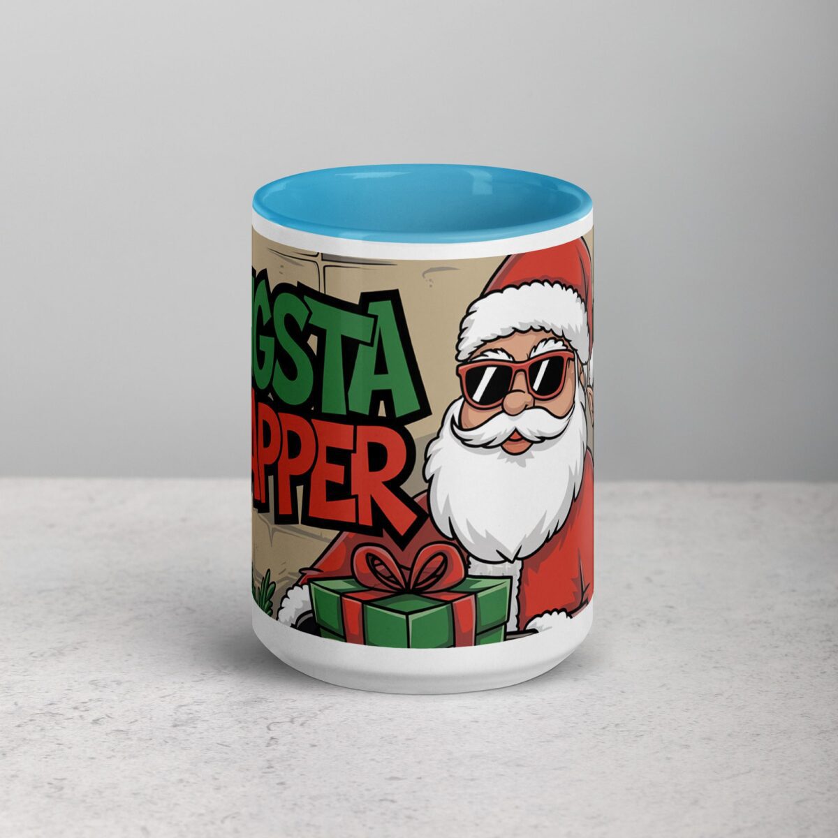 Gangsta Wrapper Christmas Santa Mug - Image 16