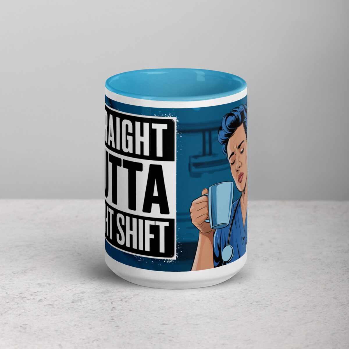 Straight Outta Night Shift Nurse Mug - Image 16