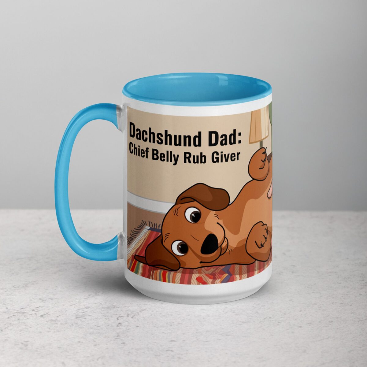 Dachshund Dad: Chief Belly Rub Giver Coffee Mug - Image 17