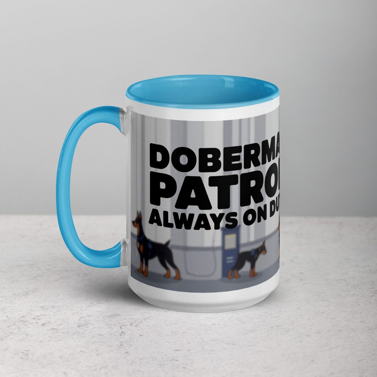Doberman Patrol: Always on Duty Coffee Mug & Tea Cup - Image 17