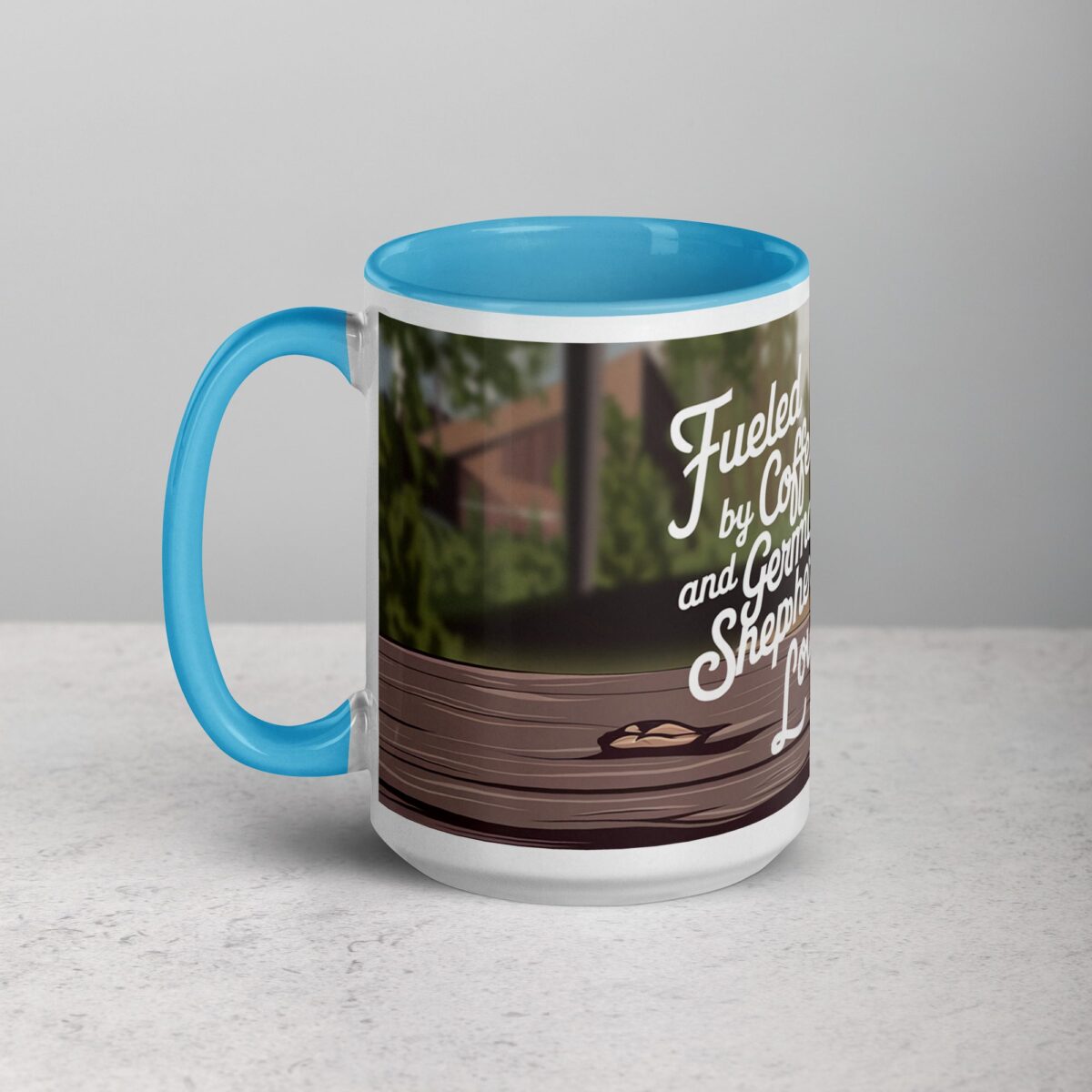 Fueled by Coffee and German Shepherd Love Mug - Image 17