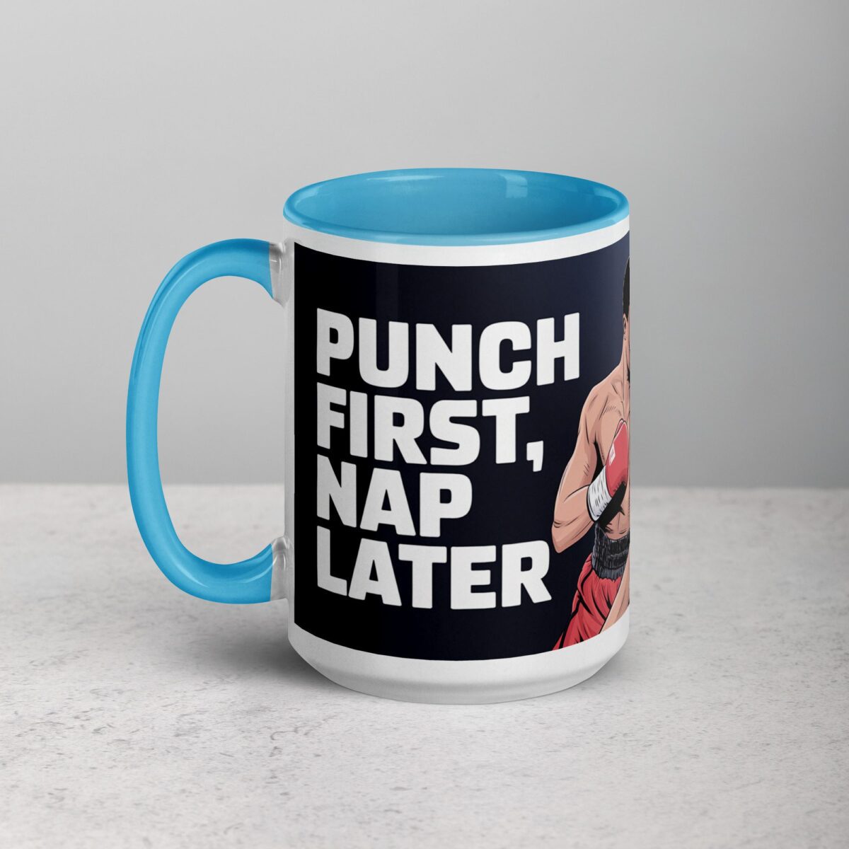 Punch First, Nap Later Boxing Mug - Image 17