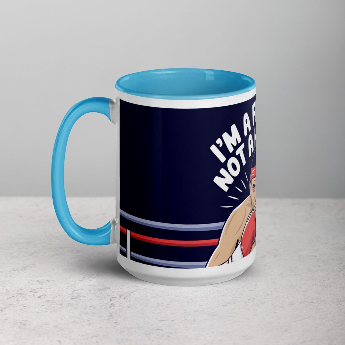 I’m a Fighter, Not a Hugger Boxing Mug - Image 17