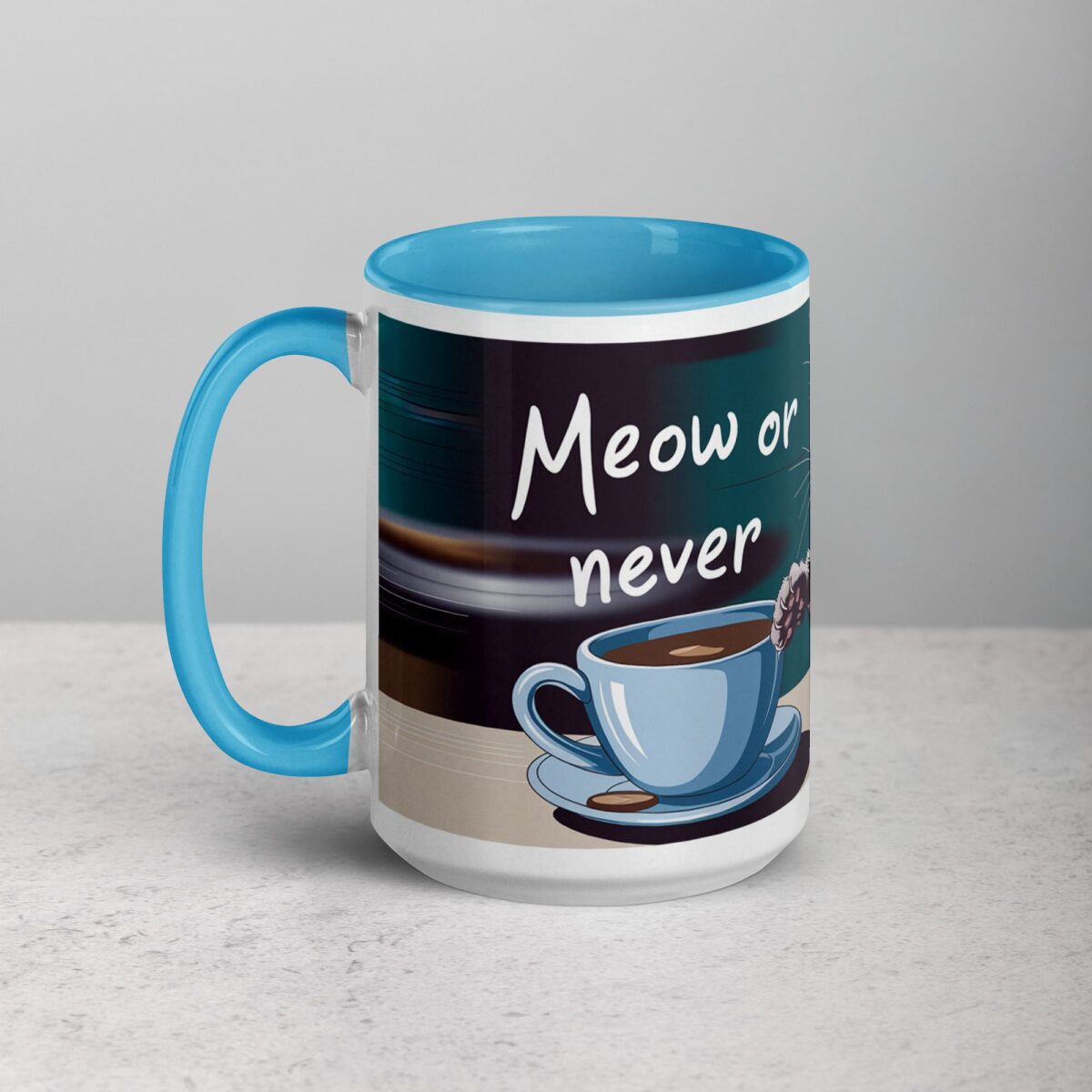 Meow or Never Coffee Mug & Tea Cup - Image 17