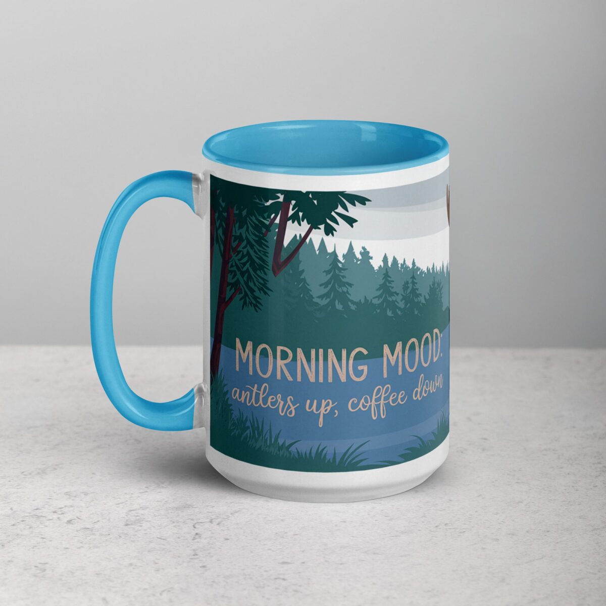 Morning Mood: Antlers Up, Coffee Down Mug - Image 17