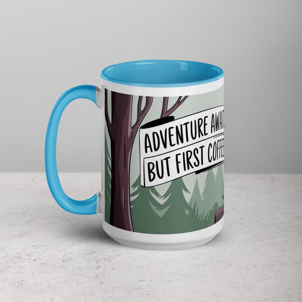 Adventure Awaits, But First Coffee Moose Mug - Image 17