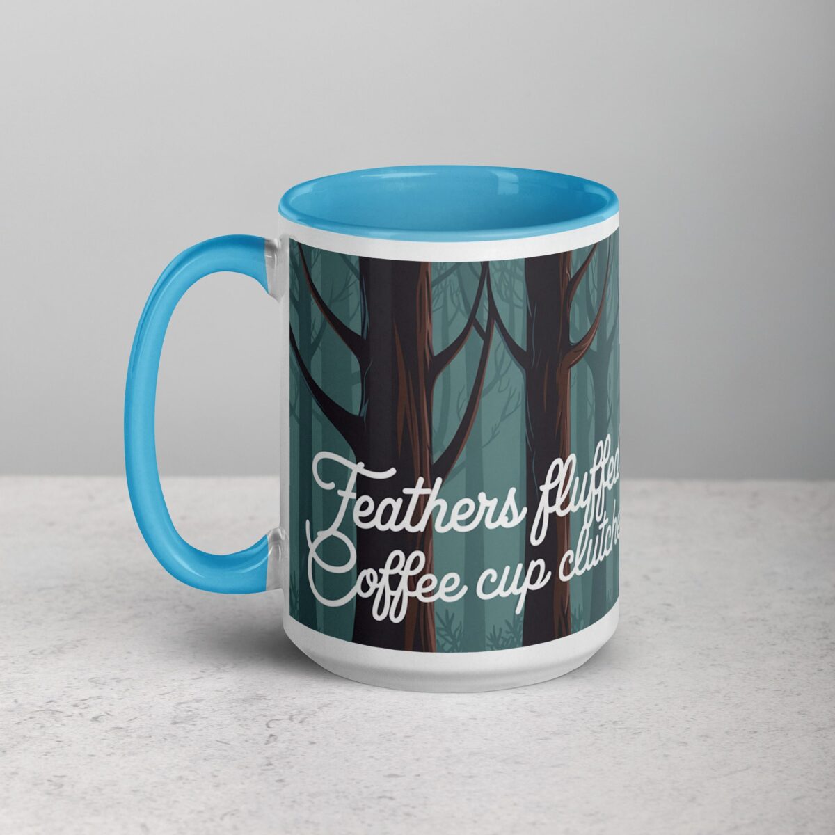 Feathers Fluffed, Coffee Cup Clutched Owl Mug - Image 17