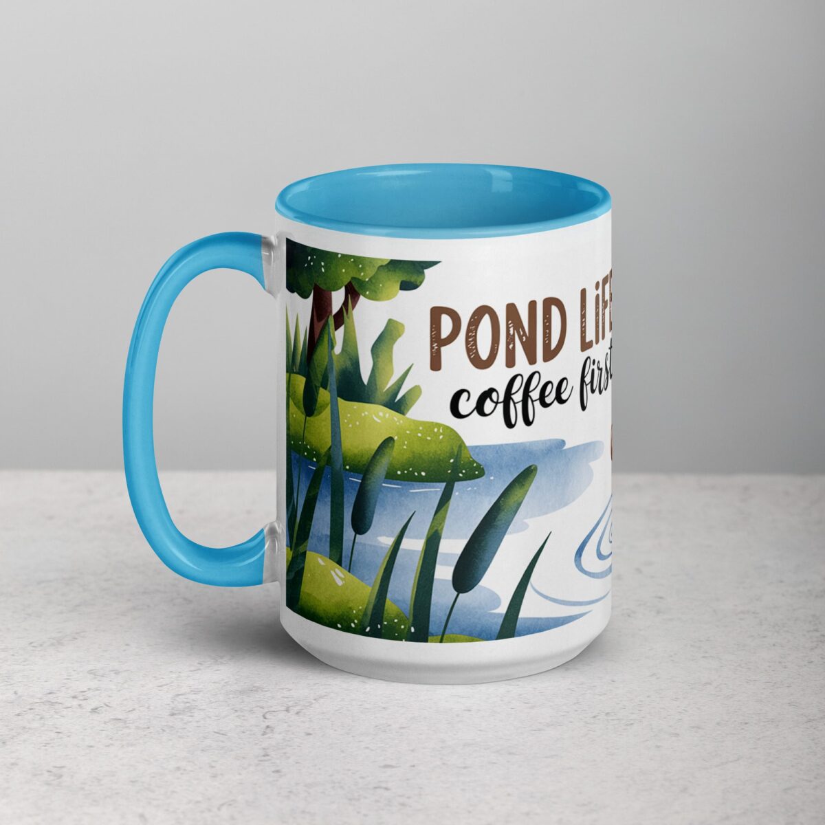 Pond Life, Coffee First Mug - Image 17
