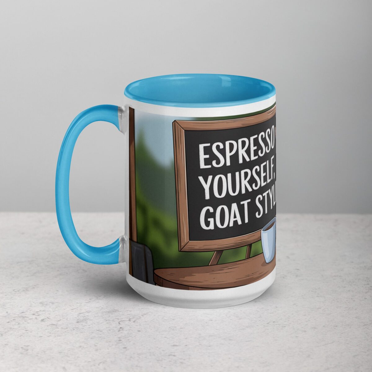 Espresso Yourself, Goat Style Coffee Mug - Image 17